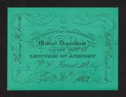Matriculation Cards from the University of Pennsylvania Medical Department